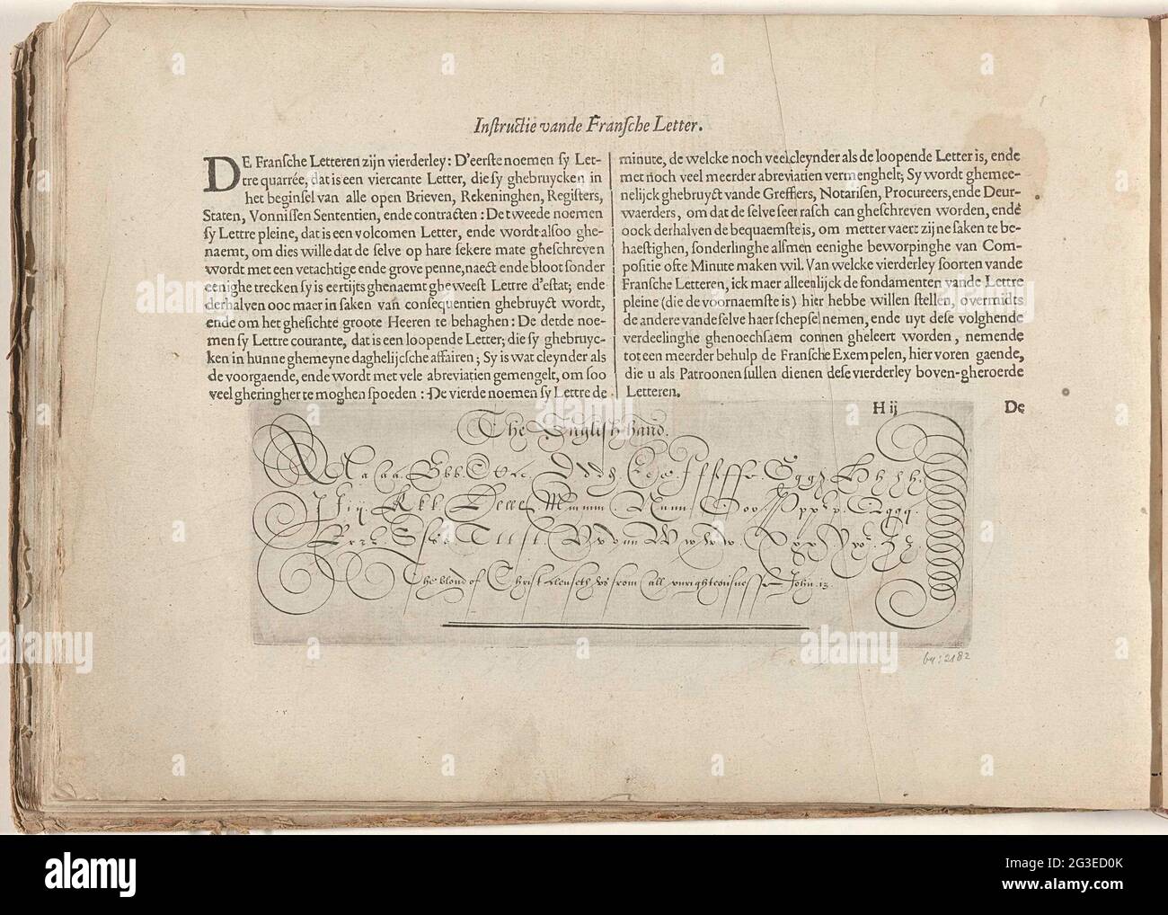 Description Et Redaction D Un Exemple De La Litterature Francaise Instruction De La Lettre Fransche Spieghel Der Poignet Folio H2r Avec Une Description De La Litterature Francaise Ceci Cependant L Exemple Ecrit De La